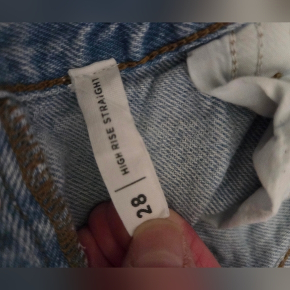 PacSun Stylish Light Blue Patchwork Women's Jeans 28 - Picture 4 of 9